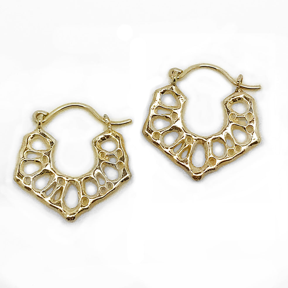 Patterned Creole Hoop Earrings