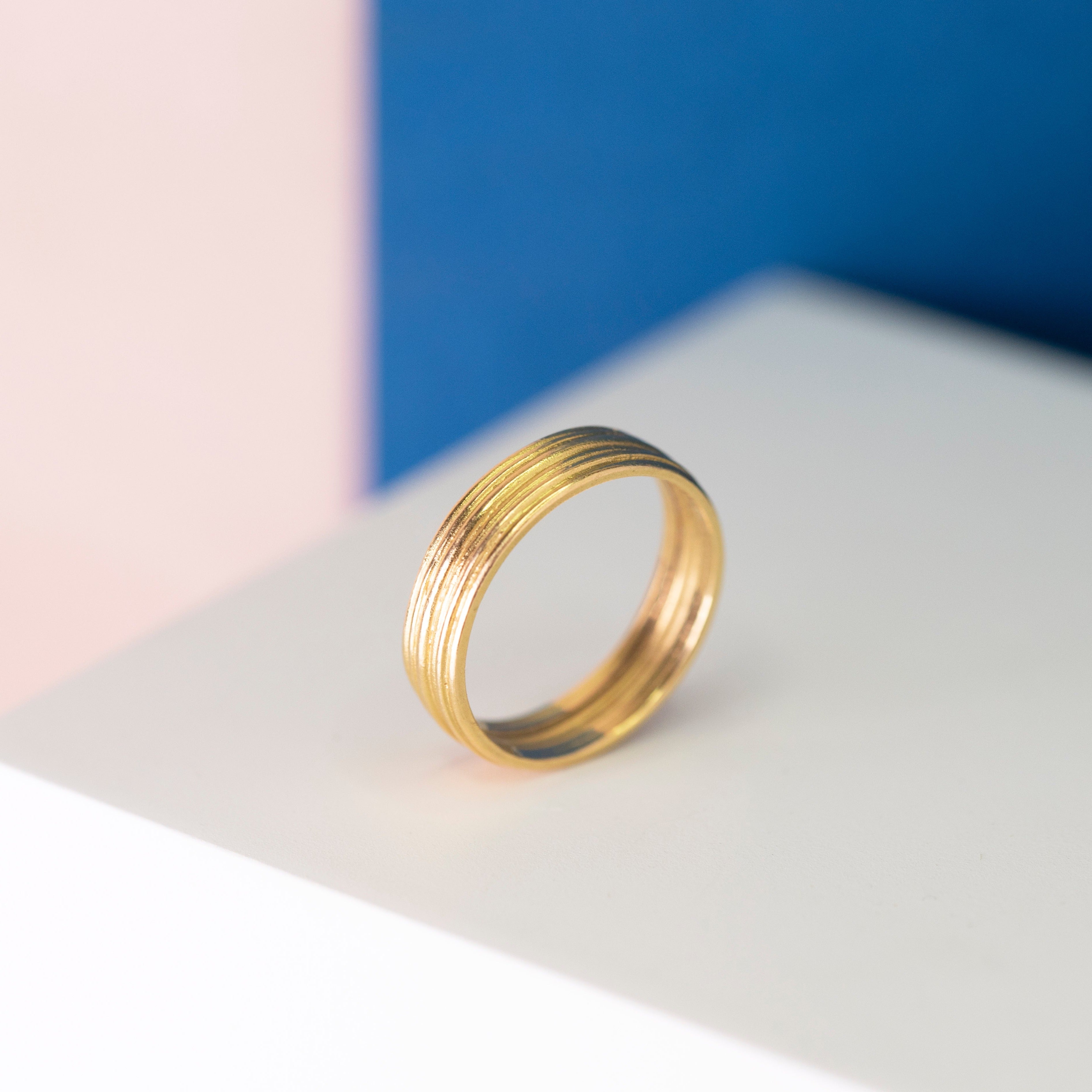 Pleated 18ct Gold Ring