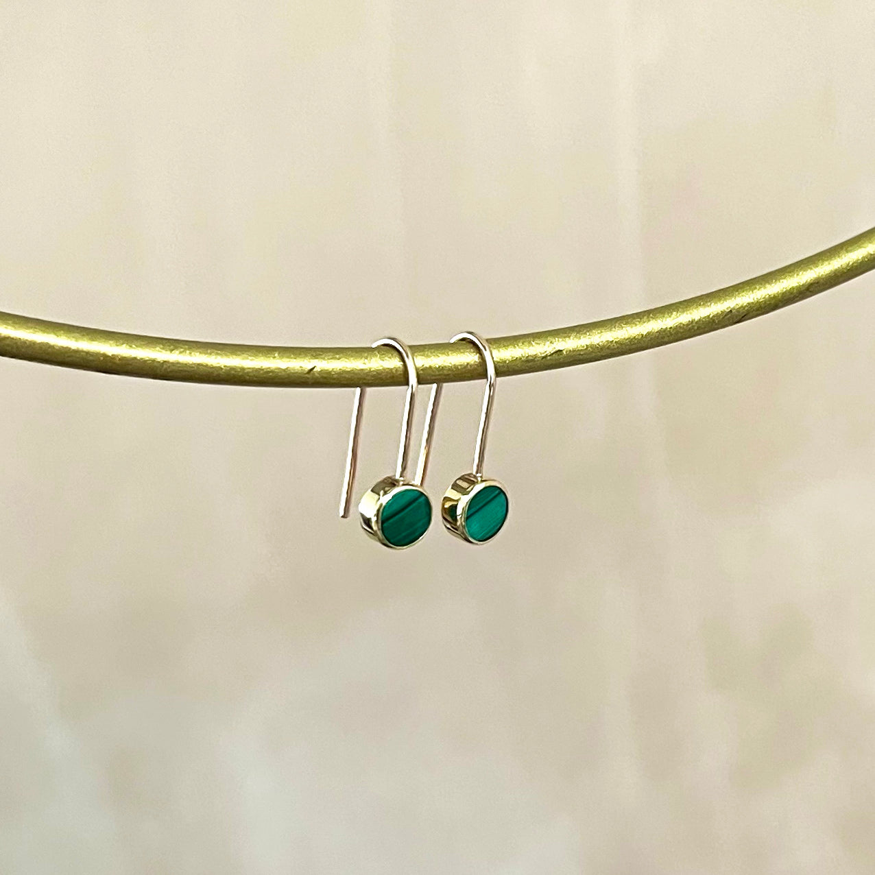 Malachite Drop Earrings