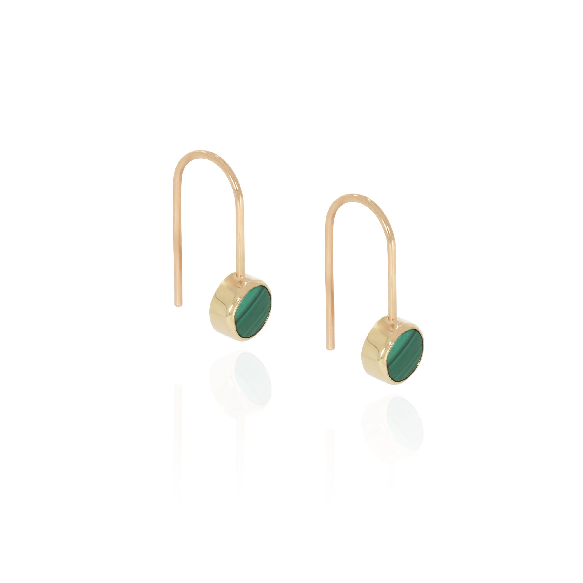 Malachite Drop Earrings