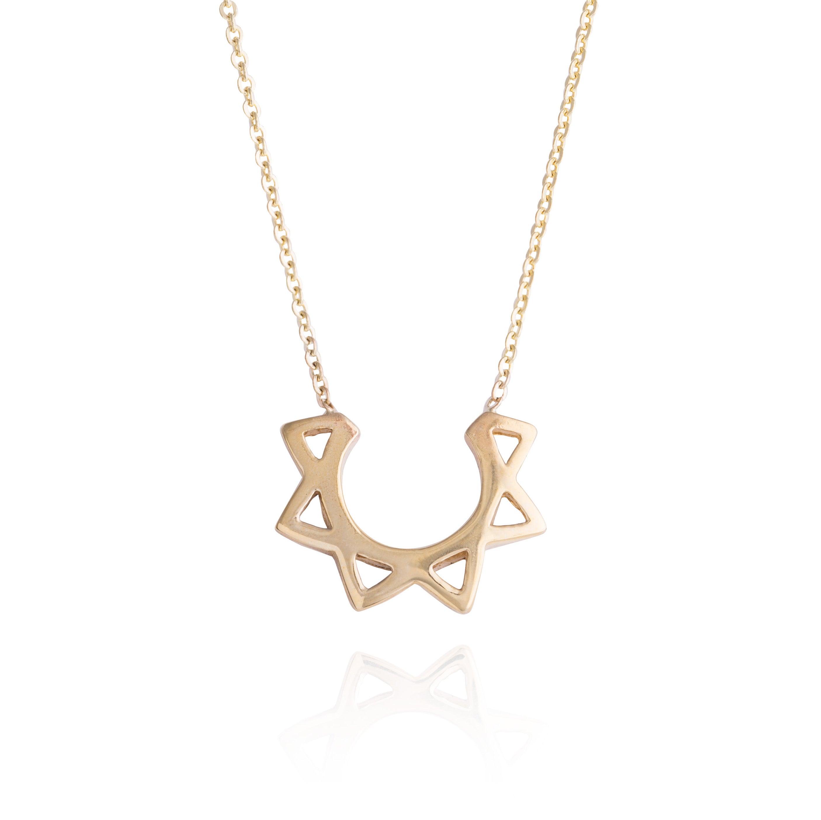 Geometric Solar Necklace