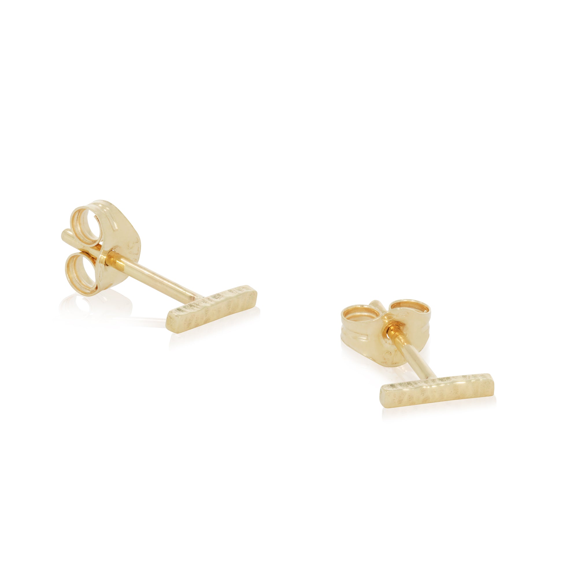 Striated Stud Earrings